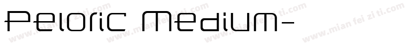 Peloric Medium字体转换